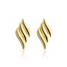 01 brinco asas banhado a ouro 18k