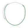 01 choker riviera verde banhado a rodio