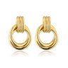 01 brinco feminino no moderno banhado a ouro 18k