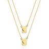 01 escapulario duplo coracao banhado a ouro 18k