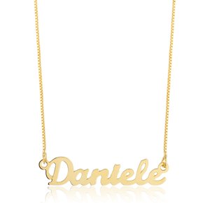 02 colar de nome banhado a ouro